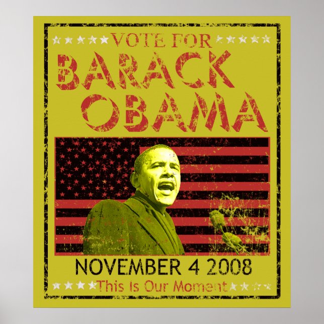 Voter pour les affiches de Barack Obama (Devant)