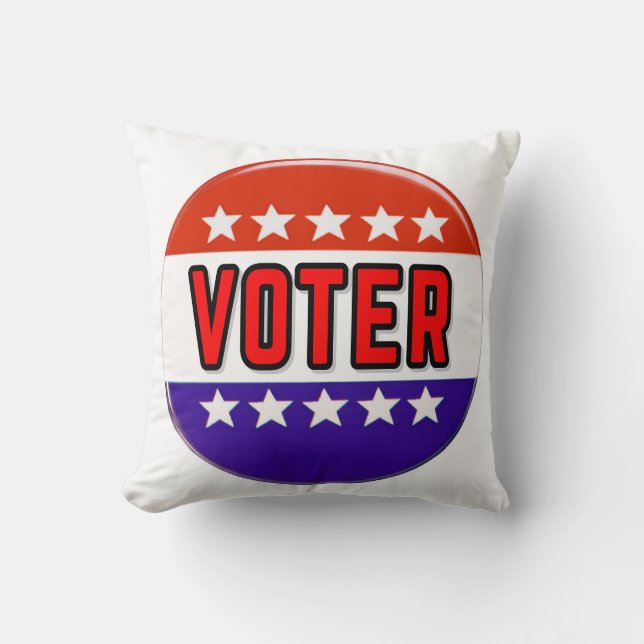 Voter Throw Pillow (Front)
