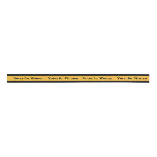 Votes for Women Banner Sash Spaced Repeat Grosgrain Ribbon