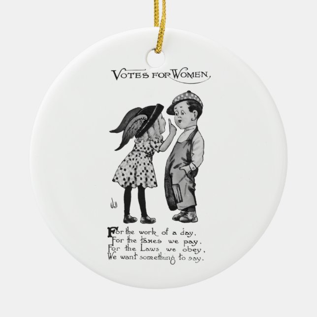 Votes For Women Ceramic Ornament (Front)