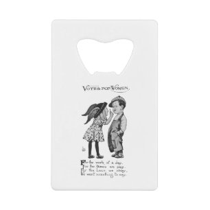 Votes For Women Credit Card Bottle Opener