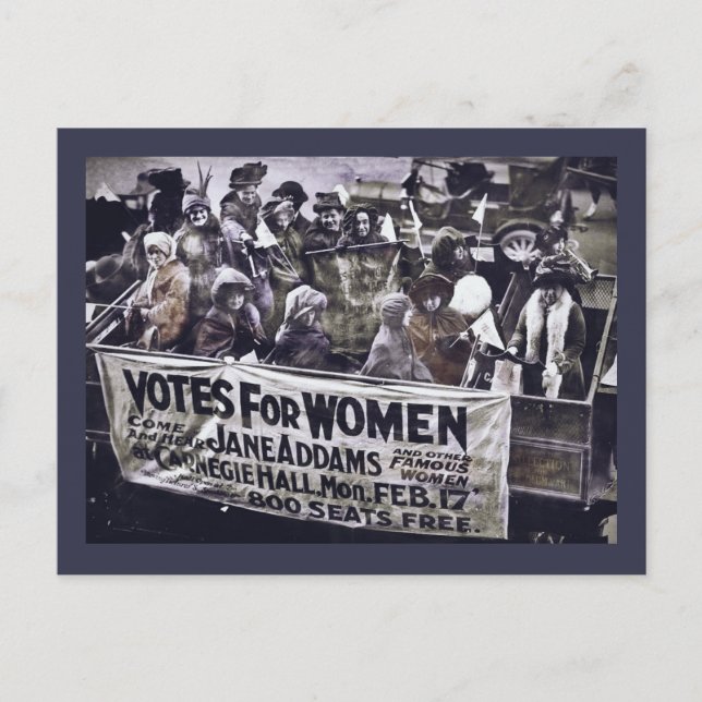 Votes for Women Holiday Postcard (Front)