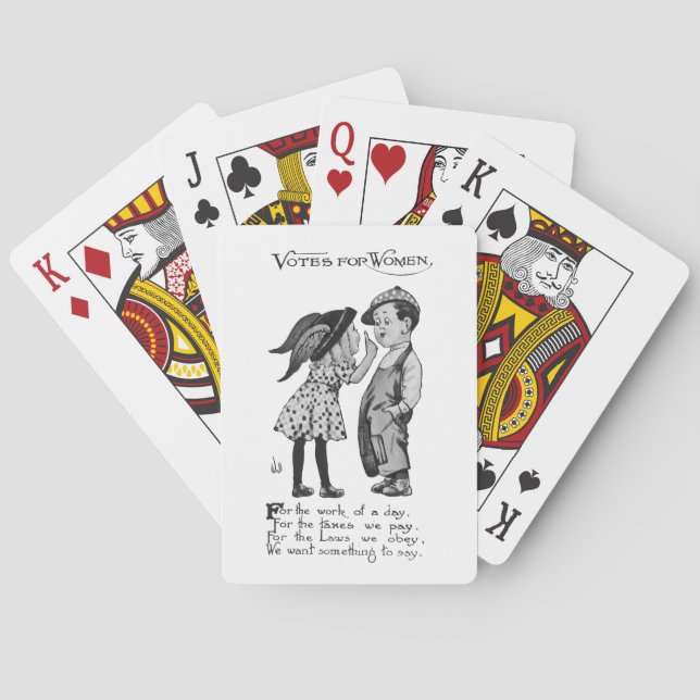 Votes For Women Playing Cards (Back)