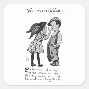 Votes For Women Square Sticker