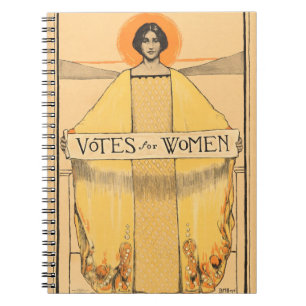 Votes For Women Suffrage Movement 1913 Notebook