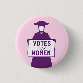 Votes For Women Suffragette 1 Inch Round Button
