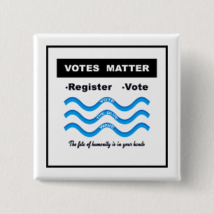 Votes Matter 2 Inch Square Button