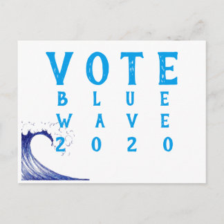 Votez Blue Wave 2020 ! Carte postale