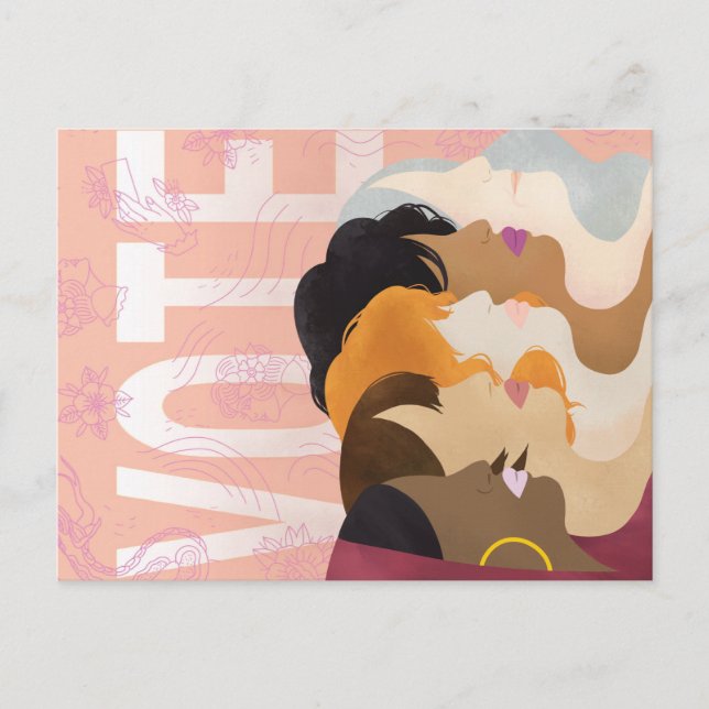 Votez comme une femme 2020 Cartes postales par Vax (Devant)