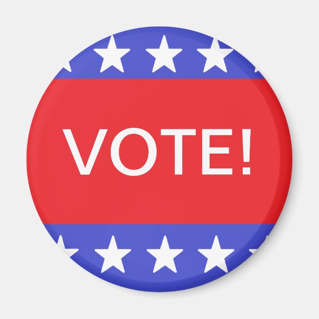 "Votez !" Magnet (Devant)
