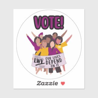 Votez pour Enfants ! sticker en vinyle 4 pouces