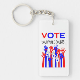 Votez ! Ta voix compte ! Des mains patriotiques