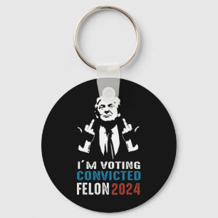 Voting Convicted Felon 2024 Keychain