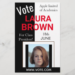 Voting election campaign template flyer