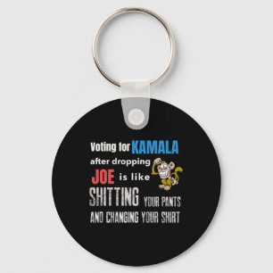 Voting For Kamala After Dropping Joe Is Like Ting Keychain