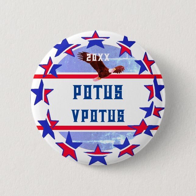 Voting Fun Customizable Campaign Election POTUS 2 Inch Round Button (Front)