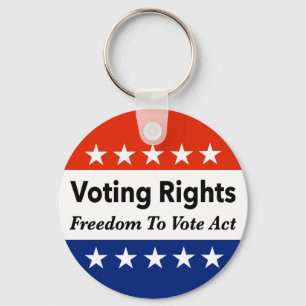 Voting Rights Freedom To Vote Act Keychain
