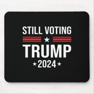 Voting Trump 2024 Patriotic American Flag 1 Mouse Pad