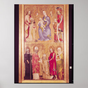 Votive panel Archbishop Jan Ocko of Vlasim Poster
