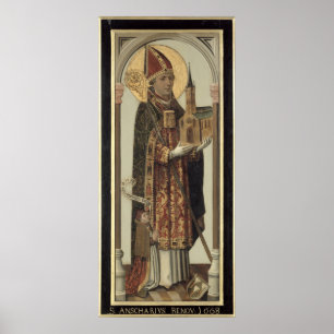 Votive Panel Depicting St. Ansgar, 1457 Poster