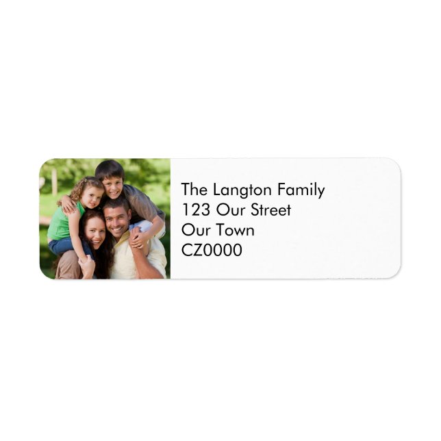 Votre adresse photo familiale personnalisée (Devant)