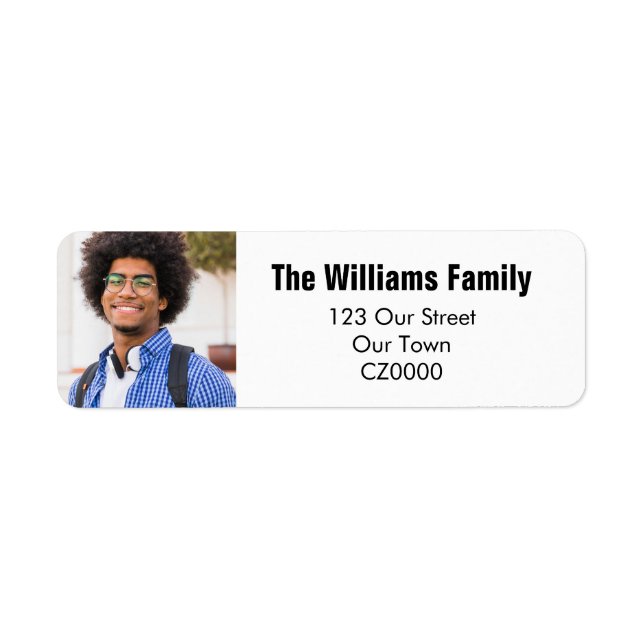 Votre adresse photo personnalisée pour les diplômé (Devant)