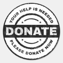 Votre aide est nécessaire : autocollants de don po
