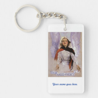 Votre ange de la pitié soignant keychain.