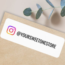 Votre autocollant de nom et logo Instagram