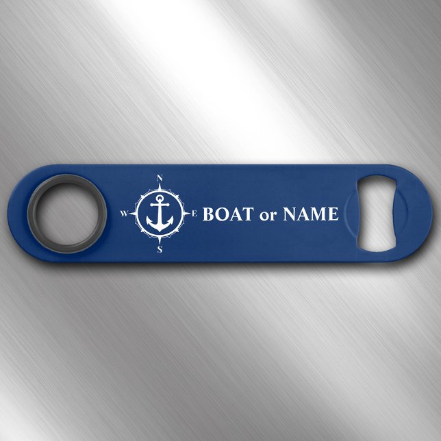 Votre bateau ou nom Ancre de boussole marine (Créateur téléchargé)