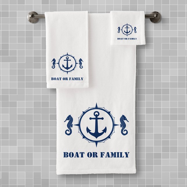 Votre bateau ou nom de famille Ancre de cheval de  (Créateur téléchargé)
