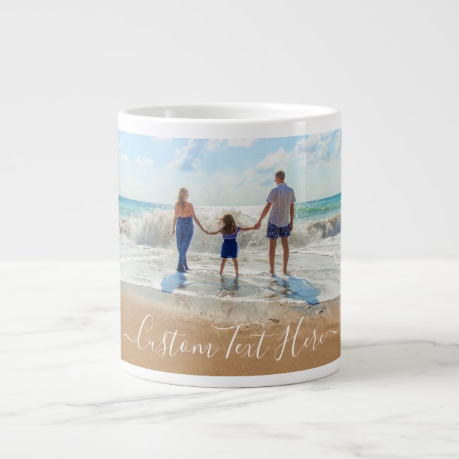 Votre cadeau de Mug Café Photo Famille avec texte  (Devant)