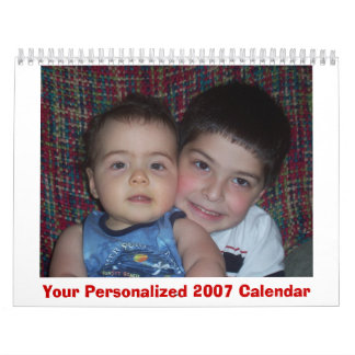 Votre calendrier 2007 personnalisé
