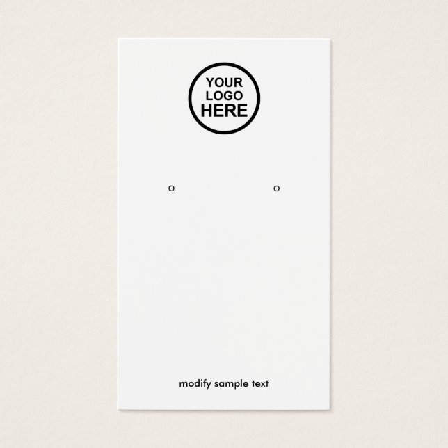 Votre carte d'affichage d'écoute de logo (Devant)