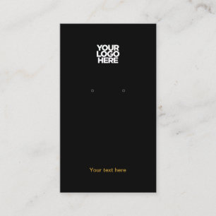 Votre carte d'affichage logo d'entreprise Gold Bla