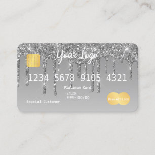 Votre carte de crédit à l'aspect Parties scintilla