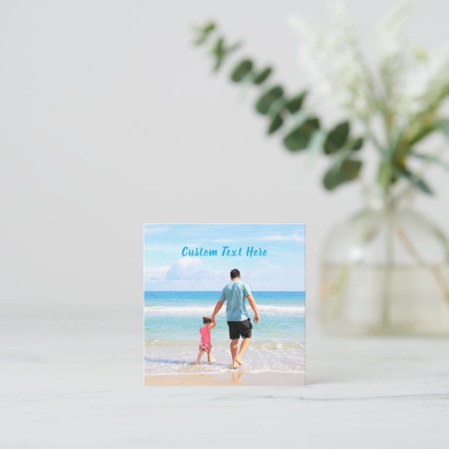 Votre carte de Fête des pères photo papa avec text (Debout devant)