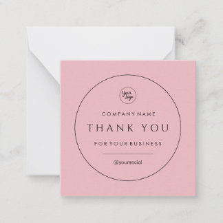 Votre carte de note classique du Merci d'affaires