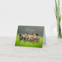 Votre Carte de remerciements de don photo