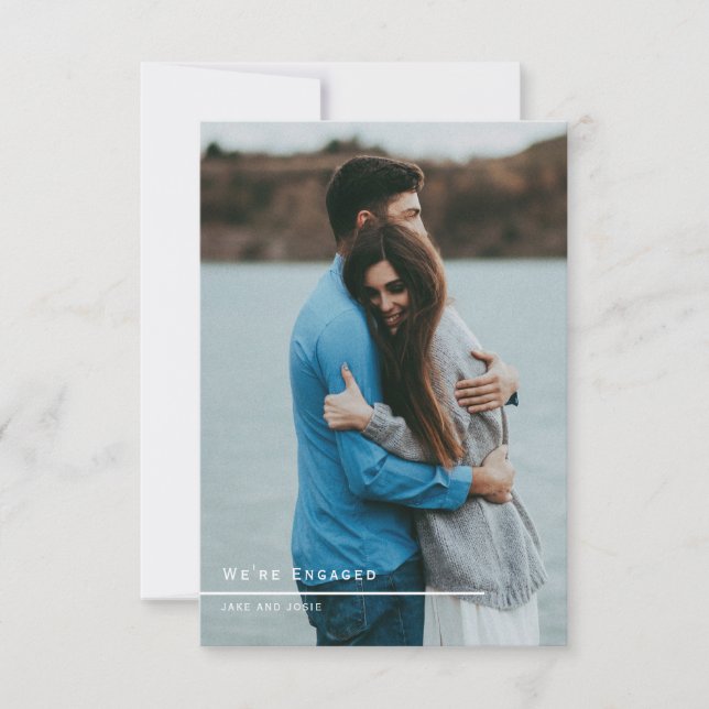 Votre carte de remerciements de fiançailles photo (Devant)