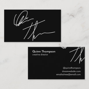 Votre Carte de visite de signature tendance person