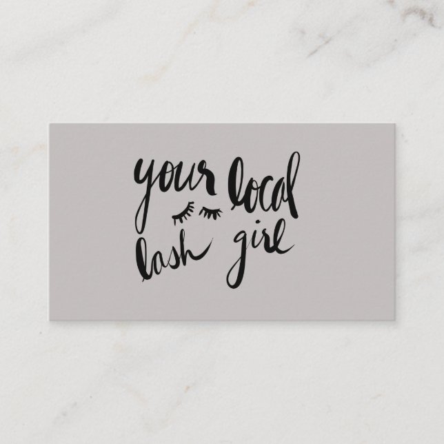 Votre carte de visite local de fille de mèche (Devant)