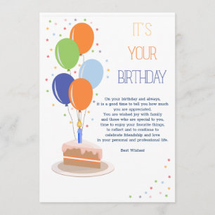 Votre carte de voeux d'anniversaire