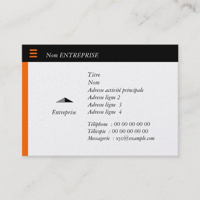 Votre carte personnalisée (Devant)