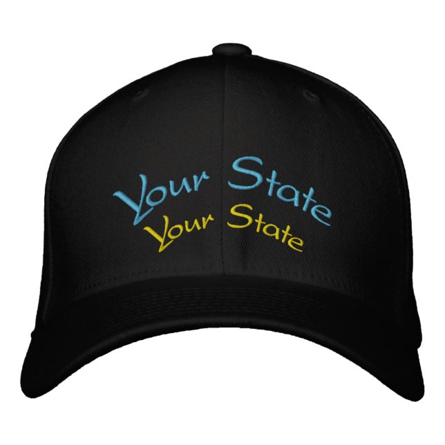 Votre casquette brodé personnalisable d'état (Devant)