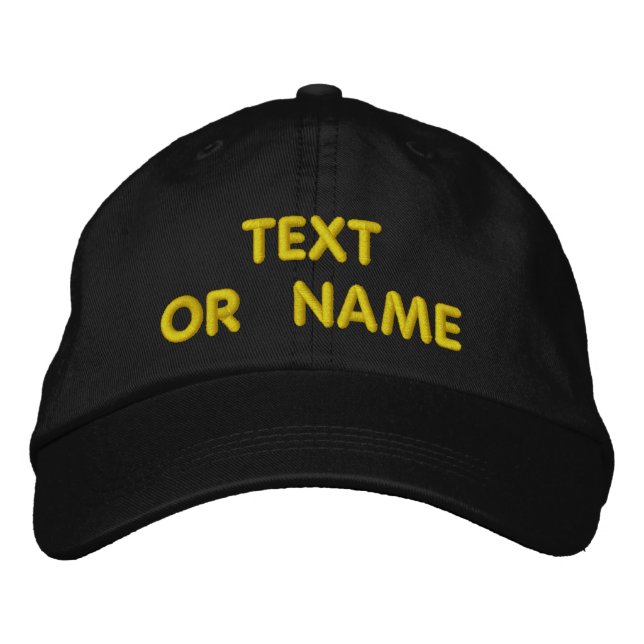 Votre Casquette de baseball brodé de texte personn (Devant)
