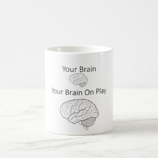 Votre cerveau sur la tasse de jeu