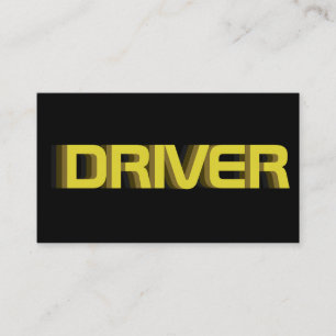 Votre chauffeur de taxi carte de visite de chauffe