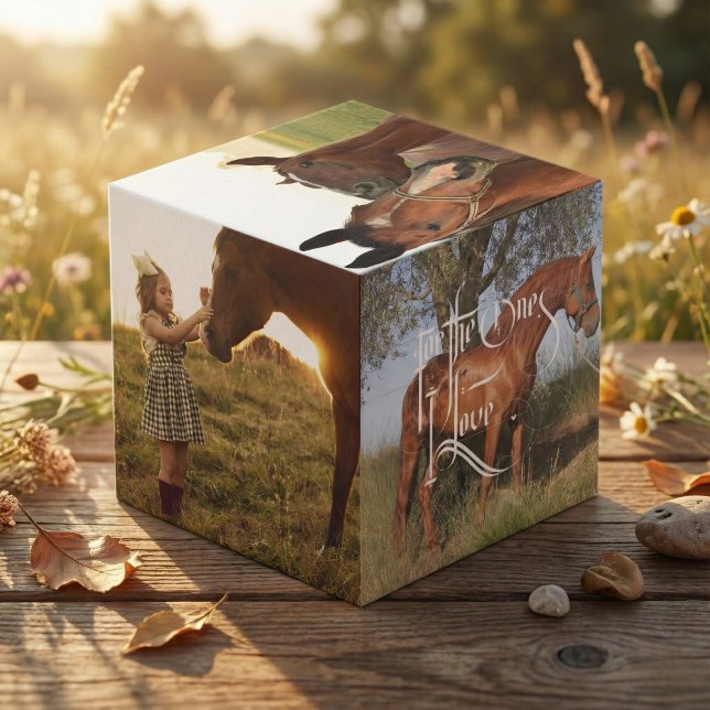 Votre Cheval Portrait Memorial Photo Cube (Your Horse Portrait Memorial Photo Cube)