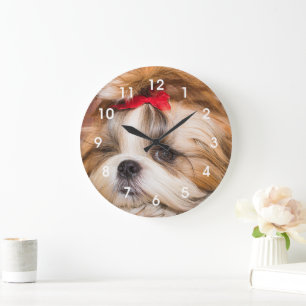 Votre chien chiot photo horloge visage montre